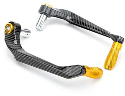 Motorrad Lenker Schutz, Akozon Aluminiumlegierung Motorrad Lenker Protector 7/8inch Universal Motorrad Bremsschutz (Gold)