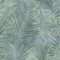 Wasserfarben Tapete mit Palmenblättern | Exotische Tapete mit Farn Design | Grüne Vliestapete fin Aquarell Optik für Schlafzimmer