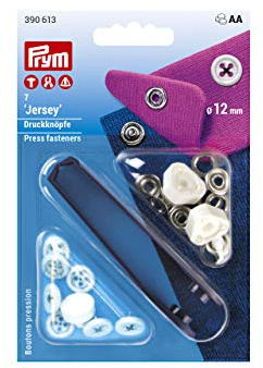 Prym - Prym Jersey Black (12mm) Non-Sew Press Fasteners - 1 Unit