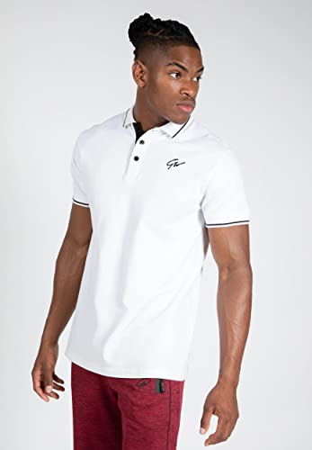 Gorilla Wear Polo - Delano - Weiß/Schwarz