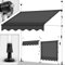 tillvex Toldo Manual portátil de balcón Patio 350 cm| Toldo Ajustable con manivela para balcón | Parasol Resistente a UVA y Regulable en Altura | Protección Solar estanca a Agua