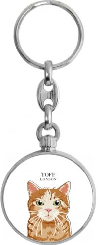 Toff London Porte-clés Chat tigré roux