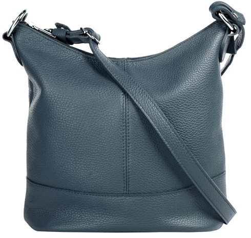 Cluty Umhängetasche Echt Leder Damen Made in Italy, Handtasche, Schultertasche, Crossbody Bag aus Leder