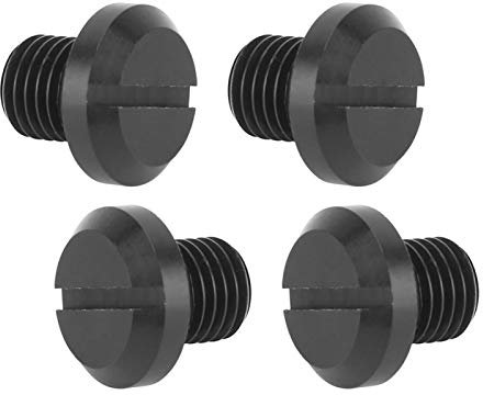 Yctze Bouchons de trou de rétroviseur de moto, 2 paires de bouchons de trou de rétroviseur latéral M10x1.25 vis en aluminium pour Hypermotard pour tappi m10x1 25 bouchons de trou de miroir de moto m10
