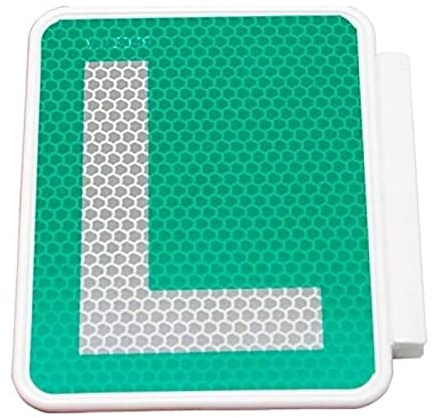 Placa L Tornillos Conductor Novel para Moto Ciclomotor Homologada Ele Matrícula o Marco Homologación V-13049 Autoescuela