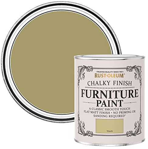 Rust-Oleum Green Upcycled Furniture Paint in Chalky Finish - Wasabi 750ml