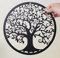 RESACO Baum des Lebens Wandkunst Metallbaum Leben Wanddekoration Stammbaum Wandschild 27,9 cm Baum des Lebens Wandbehang für Badezimmer Küche Wohnzimmer Schlafzimmer Indoor Outdoor (schwarz)