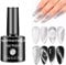 Senvenski Silber Cat Eye Gel Nagellack, Magnetisch Holographisch Reflektierend Glitzer Nagellack UV LED Gift Set Kit (MY1-001)