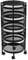 5 five simply smart - Resserre de Cuisine 4 Paniers rotatifs sur Roues en Métal Noir H 76 cm FIVE-181832