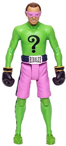 McFarlane Retro Actionfigur Batman 66 The Riddler in Boxing Gloves 15 cm, TM15049, Mehrfarbig