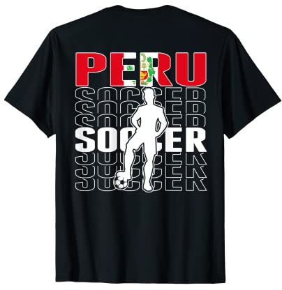 Peru Fußball-Fans Trikot – peruanische Flagge Fußballliebhaber T-Shirt