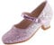 EIGHT KM Mädchen High Heel Abendschuhe Mary Jane Prinzessin Pumps für Hochzeiten EKM7015 Funkelnder Allmählicher Glitzer Lila Größe EU 29
