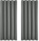 Deconovo Gardinen Blickdicht Vorhang Schlafzimmer Ösen Vorhänge Blickdicht Thermogardine Kälteschutz Vorhang Wärmeisolierend, 160x168 cm(HöhexBreite), Hellgrau, 2er Set
