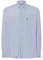 El Búho Nocturno Camisa Hombre Manga Larga Tela Popelín Rayas con Bolsillo Easy Iron Extrasuave, 50% Rayón derivado del Bambú, 50% Poliéster, Azul 0306, L