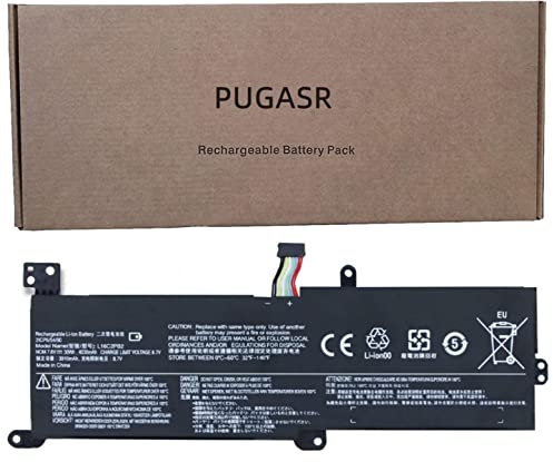 PUGASR L16C2PB2 Laptop Akku Kompatibel mit Lenovo IdeaPad 320-14AST 320-14IAP 320-14IKB 320-15ABR 320-15AST 330-14IGM 520-15IKB V320-17IKB B320-14IKB S145-14IIL Series L16L2PB1 L16C2PB1 7.6V 30Wh