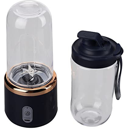 Haofy Tasse à Jus Automatique, Multifonctionnel Antidérapant ABS PCTG Portable Blender Juicing Cup 6 Lame Indicateur Lumineux pour Voyage (A)