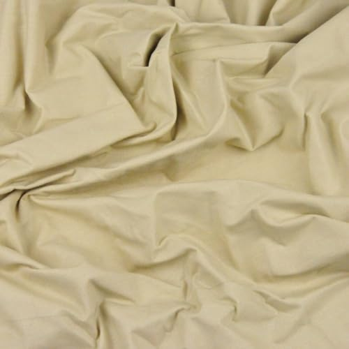 Textrend Baumwollstoff Stoffe Meterware - Stoff zum Nähen - 100% Baumwolle - Weiches Antiallergisches Material - Textilien 1x1.6m - Stoffe Meterware (Sand)