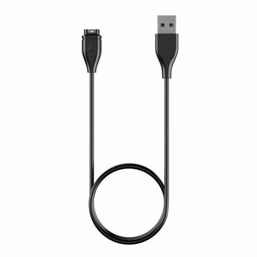 Charger Cable compatible with Garmin Vivoactive 5/4/3,Garmin Fenix 7/7S/6/6X Pro/5/5X Plus, Forerunner 45/245/255/745/945/955/185, Instinct, 2, 2S Solar, 100cm Replacement USB Charging Cable (1)