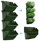 Fioriera da parete vivente all'aperto, fioriere da giardino verticale, 4 pezzi da 350 ml di fioriera da parete autoacqua impilabile, fioriere verticali in plastica all'aperto per decorazione interna/