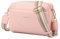 AIFILLE Damen Handy Umhängetasche,Veganem Leder Crossbody Schultertasche,Breiter Riemen Abendtasche mit 2 Reißverschlussfächern Handtaschemit mit Kartenhalter Verstellbar Abnehmbar Schultergurt Rosa