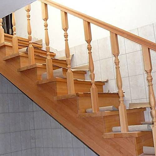 GArcan 90 cm/35 Zoll Moderne Gartenbalustrade, Holzspindeln-Geländer für Galerie-Atrium-Wohnungstreppe, hölzerner interner Leitplankenpfosten mit komplettem Kit (Farbe: 10er-Pack, Größe: Kleiner Pf
