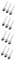 PLAFOPE 4sets Heart Shape Tea Infuser Fine Mesh Stainless Steel Tea Strainer Long Handle for 10pcs*4