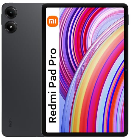 Xiaomi Redmi Pad Pro 8+256G, Android 14 Snapdragon 7s Gen 2, 12,1 Zoll Bildschirm, 10000mAh Akku, 8MP Rückkamera, 33,9 Tage Akkulaufzeit, Grau