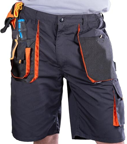 BWOLF Atlas Shorts Arbeitshosen Männer Kurz Arbeitsshorts Herren Arbeitshosen Herren Multifunktionalenn Taschen, Verstärkt mit 600D Polyester