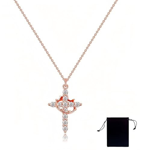 Collier Croix Femme, Croix Chretienne Femme, Collier Croix Chretienne, Pendentif Croix Chrétienne, Hypoallergénique Pendentif Croix Femme, Bijoux Homme Femm, Cadeau Bijoux pour Femmes