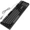 KICHOUSE Teclado Gaming USB De Teclas RGB Diseño Ergonómico y Resistente Salpicaduras Teclado Mecánico Retroiluminación Led para Computadora