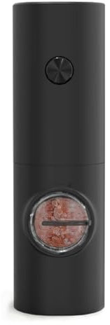 ESPICE Macina Spezie in Acciaio Inox, Set Elettrico di 2 Macinini per Sale e Pepe con Base Grana Regolabile a Batteria