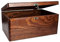 HolzHarmonie Holzkiste mit Deckel 30x20x14cm, edle Vintage Holzbox mit Schloss, aus Fichten- und Kiefernholz, Holztruhe Holzbox Erinnerungskiste Erinnerungsbox Schatzkiste Geschenkiste Schatulle Kiste