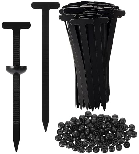 100 Stück Nylon Kabelbinder Schnalle, Universal Kabelbinderschnalle Schwarz | UV-beständige Kabelbinder Schnallen Cable Ties für Auto Haushalt Tägliche Reparatur, Schnellfixierung