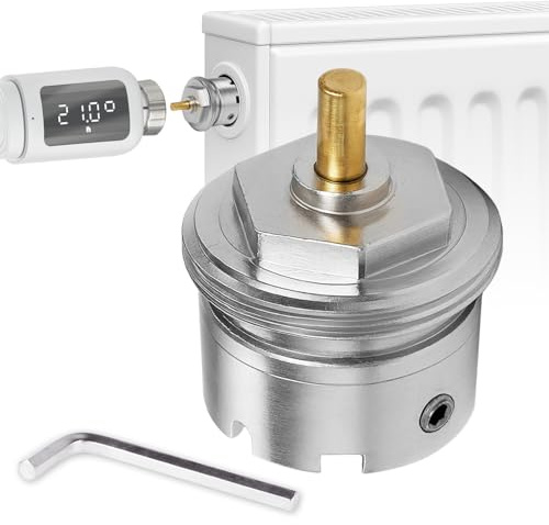 Adapter 9700-33.700 für Giacomini Ventile - passend für Heimeier Thermostatköpfe M30x1,5 - inkl. kör4u 2mm Sechskantschlüssel