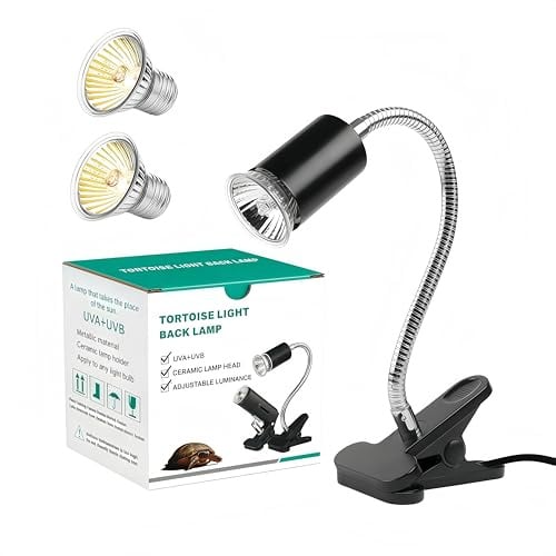 PetFizz Aquarium Schildkröte Wärmelampe Terrarium, Reptilien UVA UVB Lampe 50W 2Stück Glühbirne, E27 Basking Spot Lampe für Schildkröten, Bartagamen, Eidechsen, Reptil