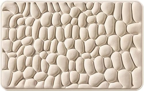 SWZEC La Berge Le Tapis De Bain Galet(Beige,50 * 80cm)