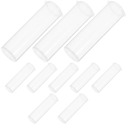 10pcs Plastic Refillable Wipes Dispenser Barrel for Cleaning | Travel and Outdoor Activities, Sleek Modern Profile, Pack of Ten, Reusable Tube Format