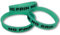 EKNA 3er-Set Fitness Armband No Pain No Gain zur Motivation - Silikonarmbänder in grün mit Leuchteffekt - Glow in The Dark Wristbands