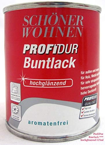 Profidur 375 ml Buntlack RAL 7001 Silbergrau Hochglänzend Schöner Wohnen