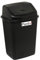 Plastix High Grade Plastic Black Swing Flip Top Waste Rubbish Kitchen Bin Dustbin (50L 50 Litre Extra Large)