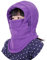 Azarxis Cagoule Enfant Cache Cou Bonnet Enfant Chapeau Ski Écharpe Hiver Balaclava Chaude Tour de Cou Cache Oreilles pour Garçon Fille Sport (FR/ES, Alpha/Lettres, Taille Unique, Violet)