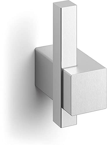 ZACK Carvo GANCHO PARED TOALLA Mate, Ceramic, Silber, One Size