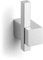 ZACK Carvo GANCHO PARED TOALLA Mate, Ceramic, Silber, One Size