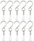 Deolven Swivel Hook Clips,10 Pieces Stainless Steel S Hooks for Hanging Wind Chimes or Wind Spinner Outdoor Hanging Baskets Flower Plants Birdcage Windsock Flag Party Ornaments Garden Accessories