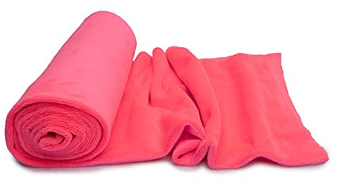 Minkee Strickstoff glattes Muster 50x160 cm (Neon Pink)