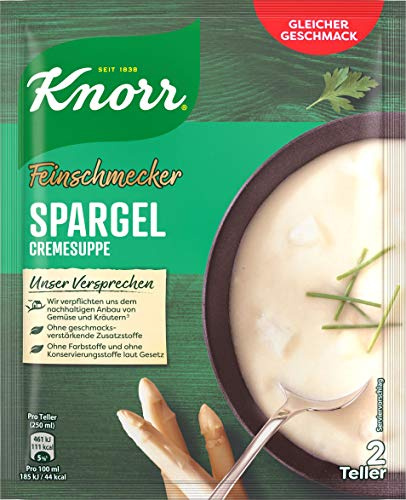 Knorr Feinschmecker Spargel Suppe, 2 Teller