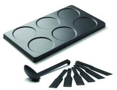Stöckli Crêpe- und Pizza-Backblech, Schwarz, Antihaftbeschichtung, Alu-blech, Traditional, Baking Pan, Crêpepfanne, 3095009031