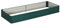 Outsunny Jardinière extérieur Carré Potager de Jardin dim. 241L x 90l x 30H cm tôle d'acier ondulée Vert foncé