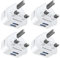 USB Plug Charger 4 Pack, Dual Port Mains Charger 5V/2.1A Multi USB Wall Plug Fast Charging for iPhone 14 Pro Max 13 12 11 XS XR X 8 7 6, and More Android Phones