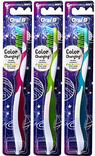 Oral-B Pro-Health Junior CrossAction Galaxy Toothbrush, Ages 6+, Soft - Pack of 3